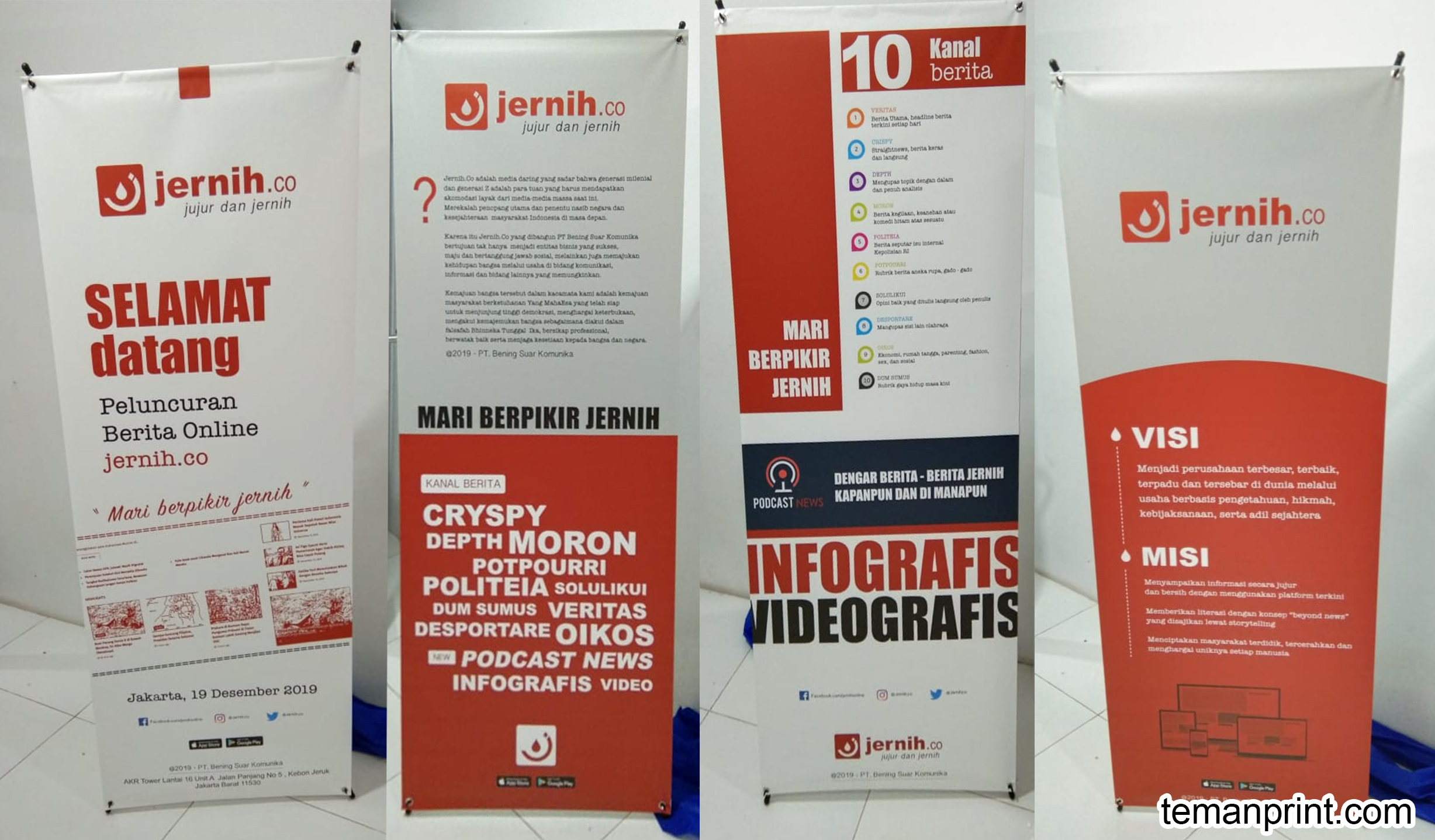 Banner Untuk Peluncuran Situs Berita Jernihco Teman Print