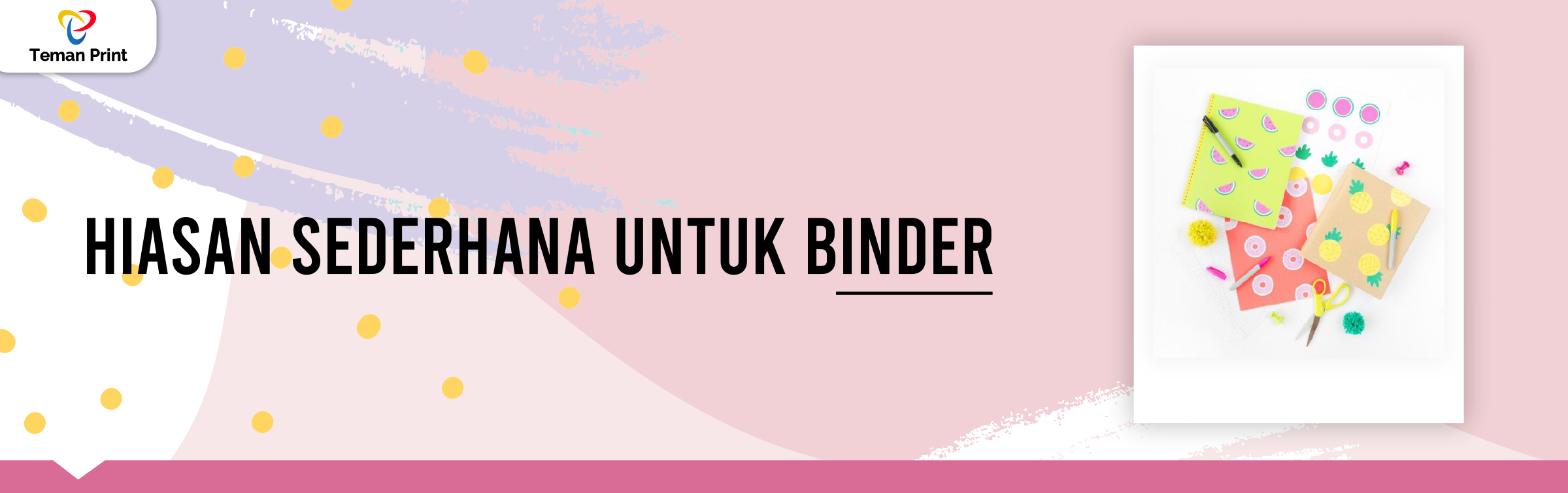 Custom Binder Dengan Hiasan Sederhana