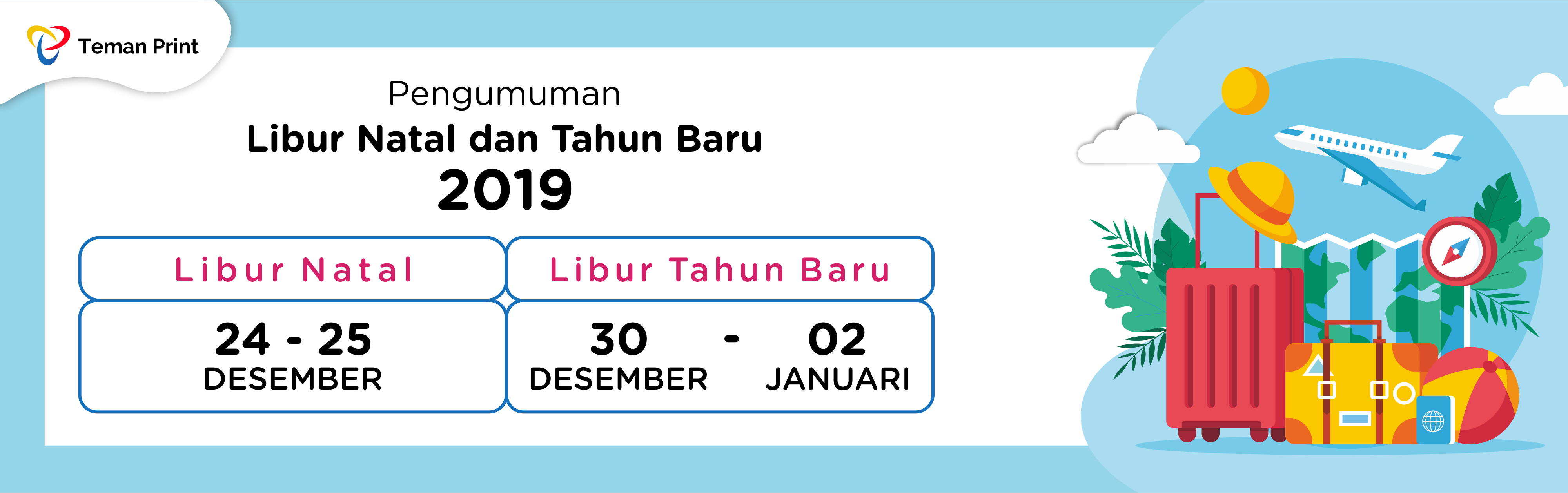 Pengumuman Libur Natal dan Tahun Baru