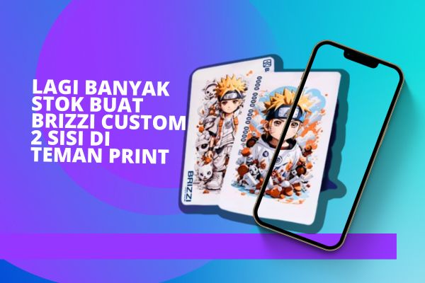 Lagi Banyak Stok Buat Brizzi Custom 2 Sisi di Teman Print