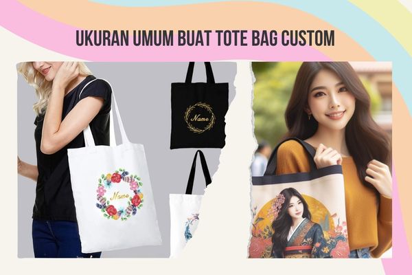 Ukuran Umum Buat Tote Bag Custom Teman Print