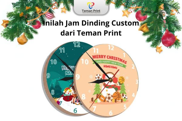 Inilah Jam Dinding Custom dari Teman Print