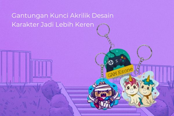 Gantungan Kunci Akrilik Desain Karakter Jadi Lebih Keren