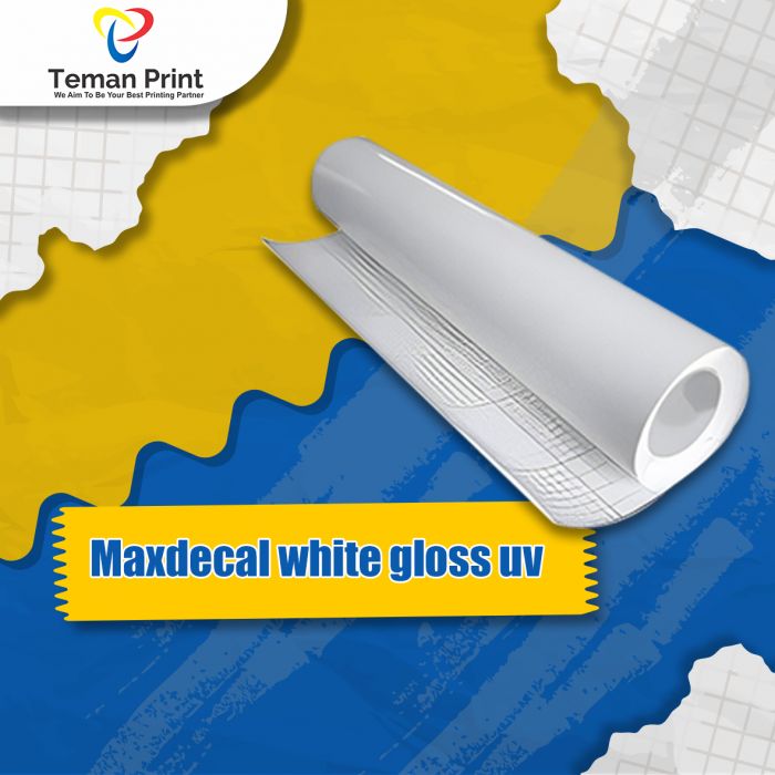 Sticker MaxDecal White Gloss UV